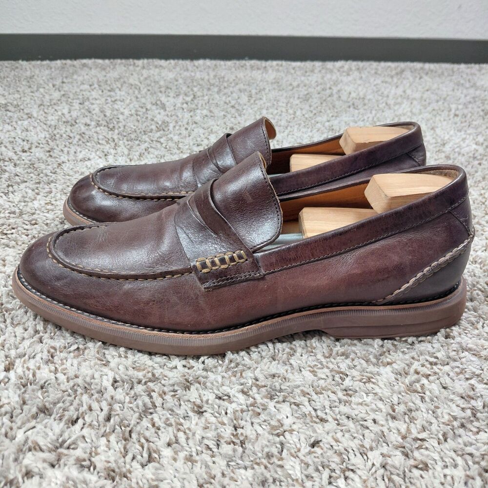 Sperry Topsider Gold Cup Penny Loafers Mens 13 M Brown Leather Shoes